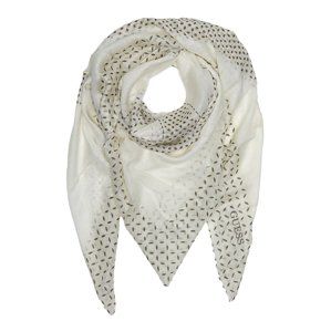 Guess dámský smetanový šátek se vzorem - T/U (WHI)